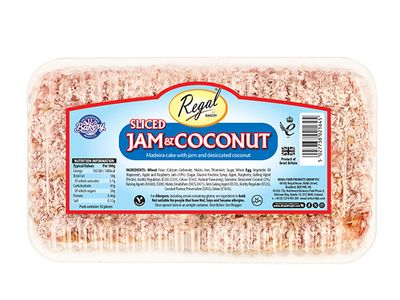 Jam & Coconut Sliced Madeira