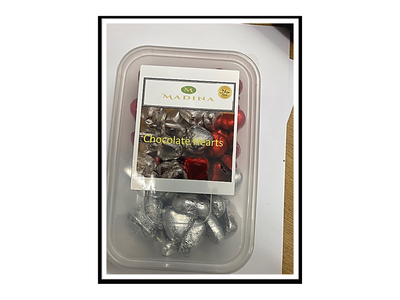Halal Chocolate Hearts in Foil